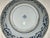 Mid 19th Century Antique 16" Blue and White Plate With Detailed and Intricate Hand Painting Pine and Plum Design For Sale - Image 5 of 18