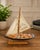 Mid-Century Modern Vintage Wooden Linen Rope Details Henrietta C Mears Quote Sailboat Yacht For Sale - Image 3 of 5