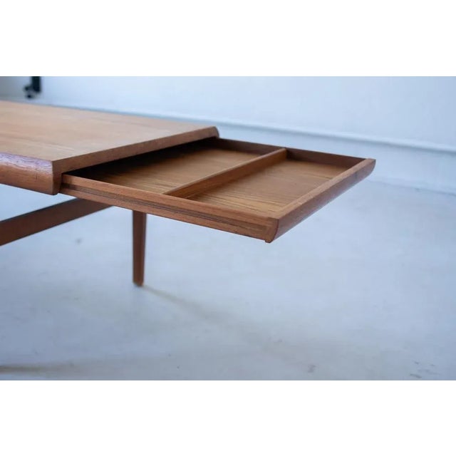 CFC Silkeborg Expandable Teak Coffee Table by Johannes Andersen for CFC Silkeborg⁠, 1960s For Sale - Image 4 of 8