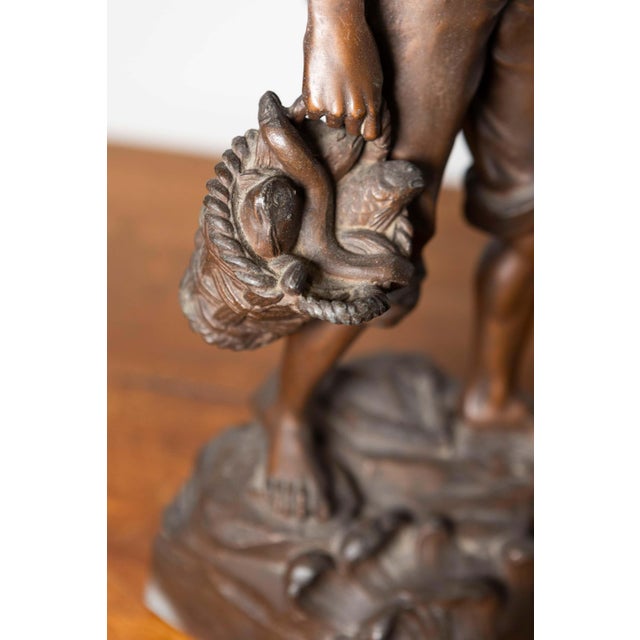 Metal 19th Century French Statuette For Sale - Image 7 of 12