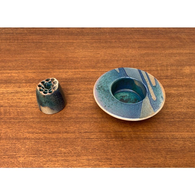 Vintage Postmodern Ceramic Pique Fleur Vase, 1980s For Sale - Image 5 of 18