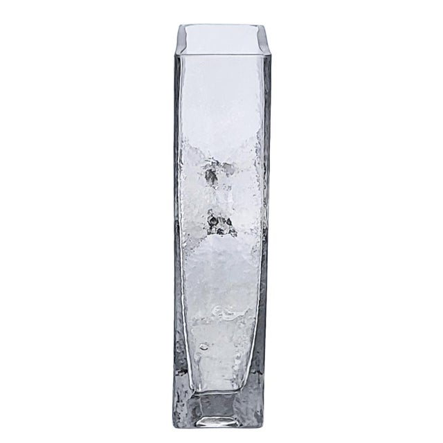 Mid-Century Modern Vintage Scandinavian Glass Vase For Sale - Image 3 of 10