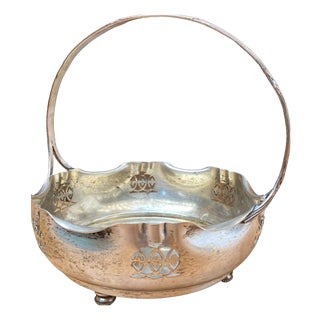 Art Deco Regency Silver-Plated Metal Centerpiece, 1920s For Sale