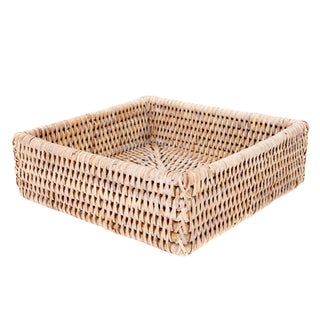 Artifacts Rattan Napkin Holder 7.5"x7.5"x2.5" For Sale
