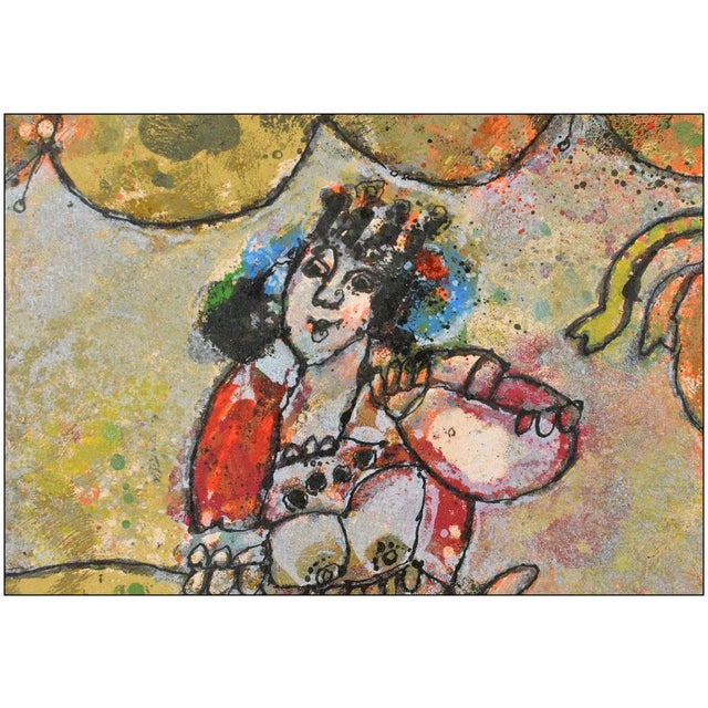Expressionism 1970s La Princesse et le Petit Pois, Theo Tobiasse For Sale - Image 3 of 8