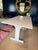 Transitional White Lacquered Trestle Table For Sale - Image 3 of 6