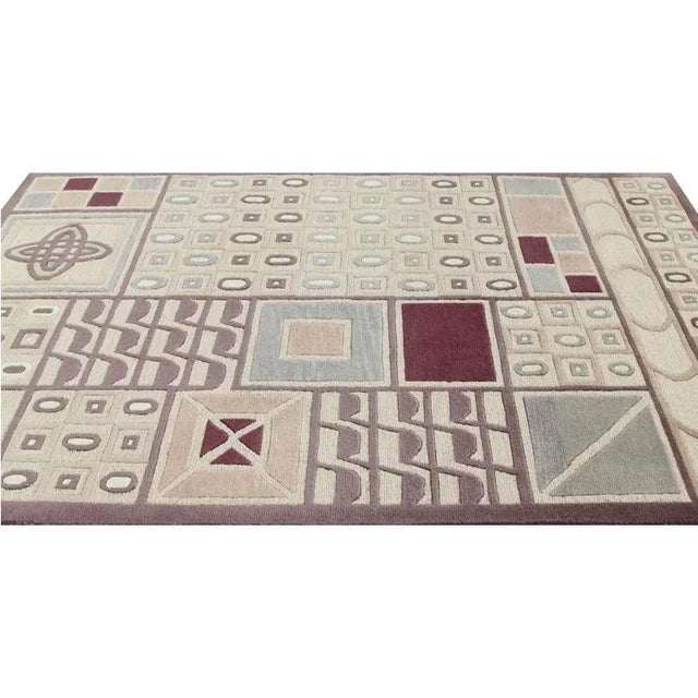 Contemporary Tibetan Area Rug 4'0" X 6'0" For Sale In Dallas - Image 6 of 8