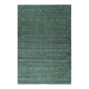 9x12 Laine Amara Green Minimalist Modern Handmade Wool Carpet Rug
