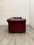 1960s Oxblood Red Leather Chesterfield Sofa For Sale - Image 5 of 11