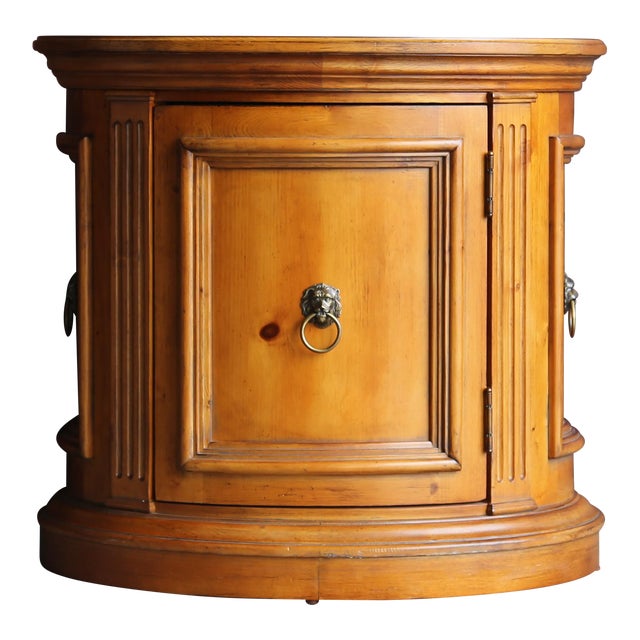 Ethan Allen Tuscany Oval Drum End Table Chairish