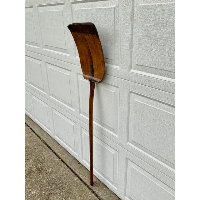 Wood Antique 19th Century Hand Made Wooden Grain Shovel For Sale - Image 7 of 13