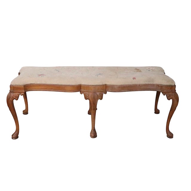 1970s 1970s Stylish Chippendale Revival Bench For Sale - Image 5 of 18