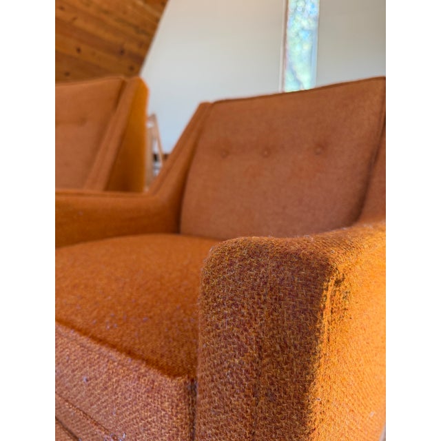 1960s Set of Mid-Century Modern Flex Steel Chairs With Ottoman For Sale In Sacramento - Image 6 of 11