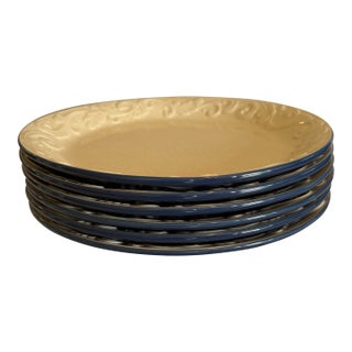 Vintage Pfaltzgraff Weir in Your Kitchen Chicory Dinner Plates- Set of 6 For Sale
