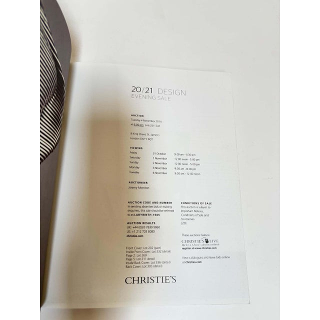 Christie’s 20/21 Design Auction Catalogue, London, Softcover, 2014 For Sale - Image 10 of 17