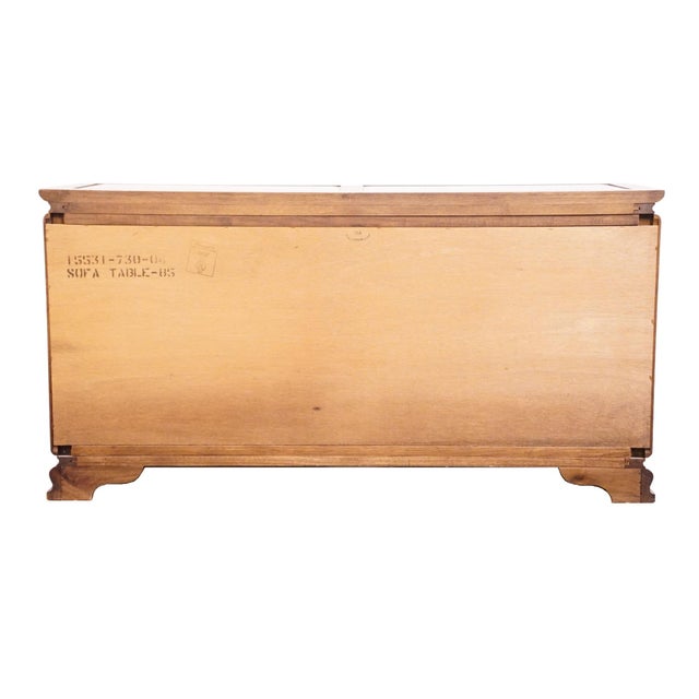 Thomasville Furniture Mystique Collection Asian Chinoiserie 57" Lighted Curio Display Cabinet Buffet 15531-730 For Sale - Image 9 of 12