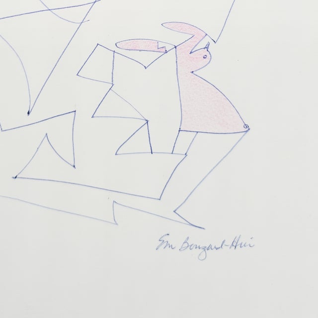 Drawing/Sketching Materials Abstract Art Folder - Eva Bouzard-Hui, C. 1990s For Sale - Image 7 of 18