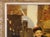 Gold 19th Century Oil on Canvas Painting, Children Playing in Winter, Alsace, France For Sale - Image 8 of 16
