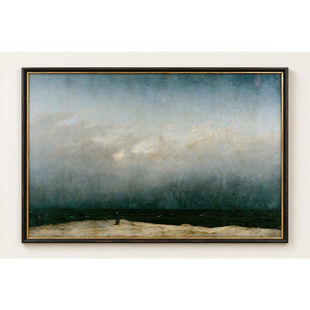 This neutral moody landscape art print reproduces Albert Marquet’s Pâturages, Hesnes, an atmospheric Norwegian scene...