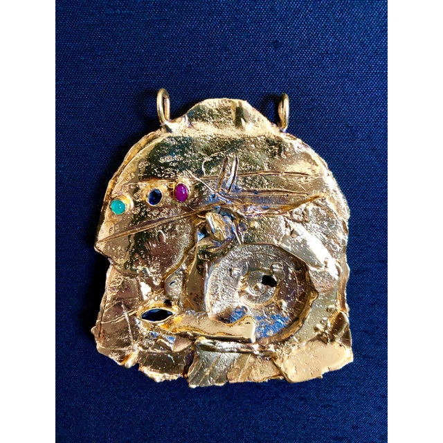 Measures about 4 X 3.75 inches. Box frame is 17 X 13 inches. Signed by artist verso. From the literature that I have seen...