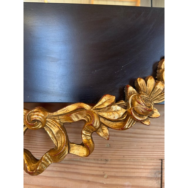 Glass Italian LaBarge Gilt Swag Mirror For Sale - Image 7 of 17