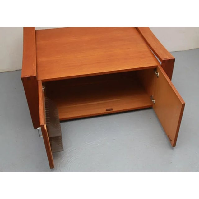 Coffee Table with Storage Space in Oak, 1970s For Sale - Image 12 of 13