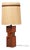 Art Deco Floor Lamp in Oak and Cork, Czech, 1920s For Sale
