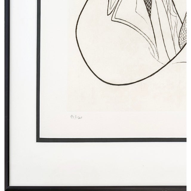 Al Hirschfeld, Casablanca, Rare Signed Etching, 91/160, Framed, Humphrey Bogart, Ingrid Bergman, 1995 For Sale - Image 4 of 4