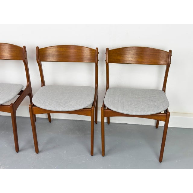 Danish Teak Dining Chairs by Erik Buch for Od Møbler, 1960s, Set of 4 For Sale - Image 13 of 18