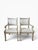 Custom Made Neoclassical Arm Chairs With Silver Gilding (A Pair) For Sale - Image 12 of 14