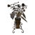 Vintage Wrought Iron Floral Bouquet Wine Rack For Sale