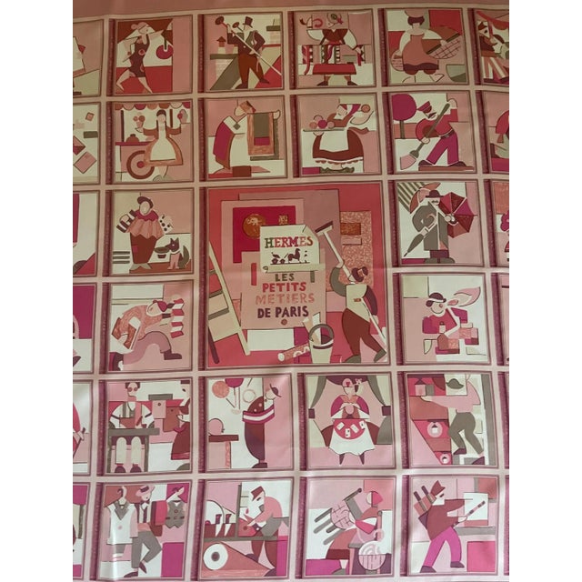 Hermès Silk Scarf "Les Petits Métiers De Paris" 2006. Please note this item is in good condition with minor wear...