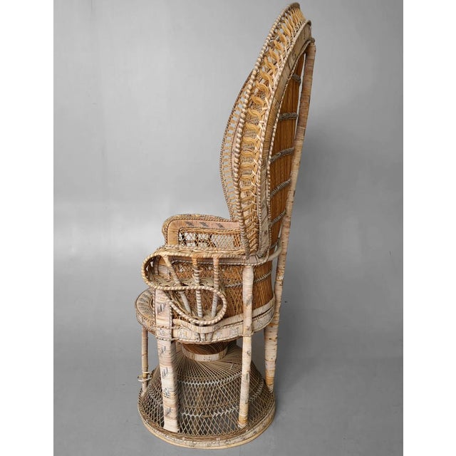 Emmanuelle Peacock Armchair, 1970s For Sale - Image 6 of 11