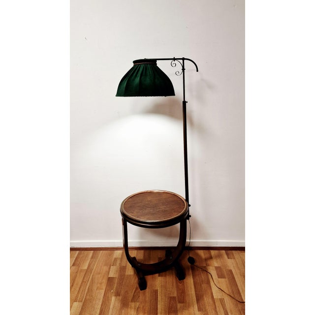 Art Deco Reading Table with Integrated Lamp, 1940s For Sale - Image 3 of 18