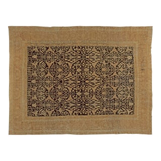 Exquisite 1880s Oversized Antique Indian Agra Rug For Sale