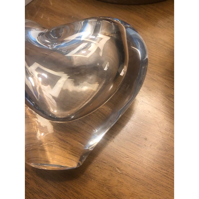 Brazil Heart Shaped Lead Crystal Vase For Sale - Image 6 of 9