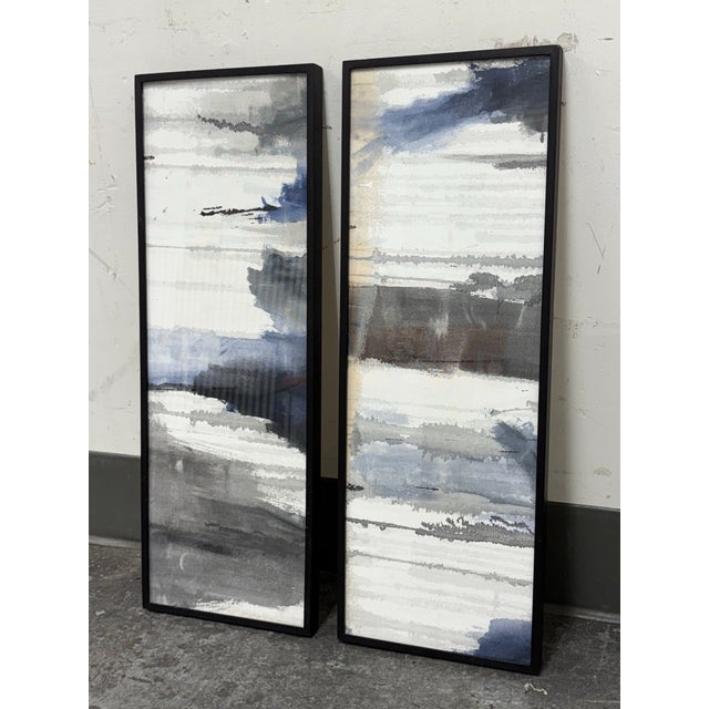 Design Plus Gallery presents a Set of Two Panels that were Custom Made from Spot Design. The abstract panels are...