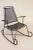 Mid-Century Modern Vintage John Salterini Outdoor Wrought Iron Rocking Chair 1950's Rare Youth Size, Attributed For Sale - Image 3 of 8