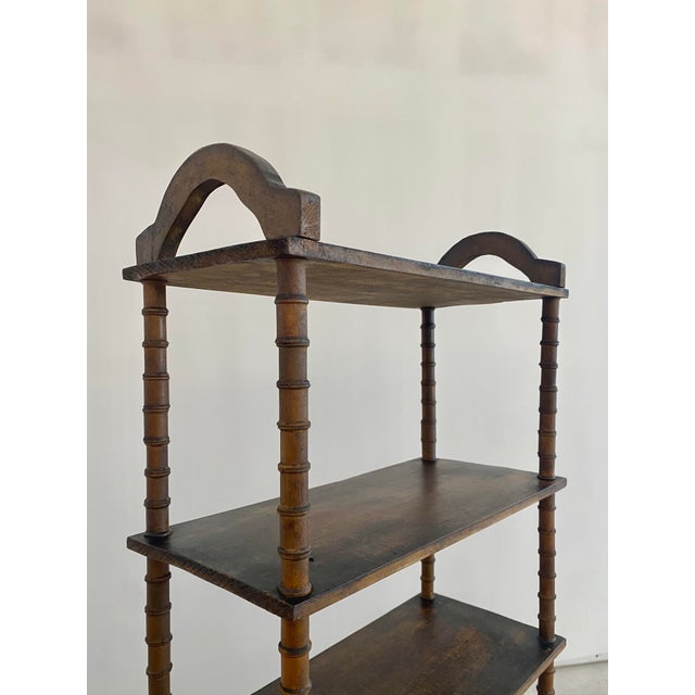 Mid 19th Century Folk Art Primitive Spool Shelf For Sale - Image 11 of 18