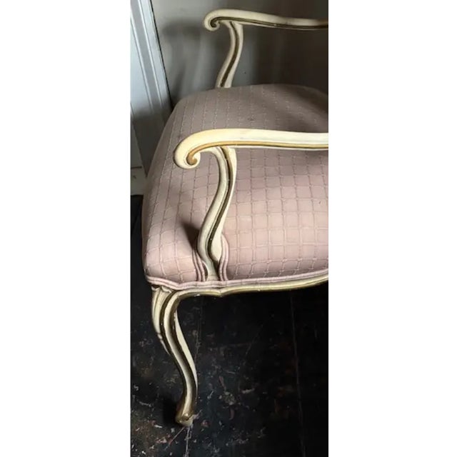 Mid 20th Century Mid Century French Style Ribbon Back Arm Chair For Sale - Image 5 of 7