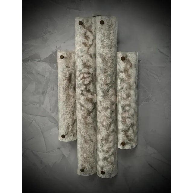 Murano Glass and Brass Wall Light, 1950s For Sale - Image 6 of 9