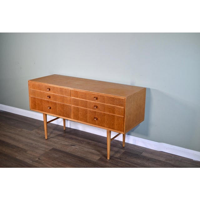 Wood Mid-Century Modern Oak Dresser from Meredew, 1960s For Sale - Image 7 of 10