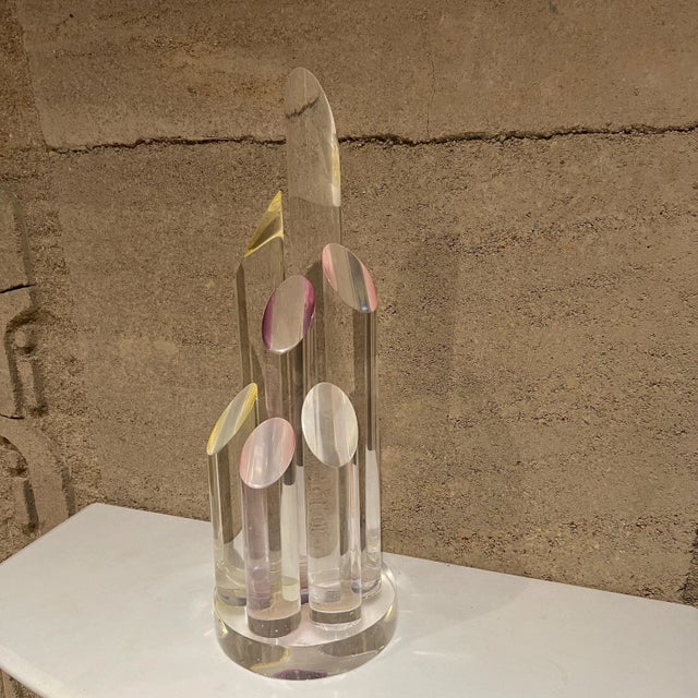 Plastic 1970s Hivo Van Teal Abstract Lucite Sculpture For Sale - Image 7 of 12