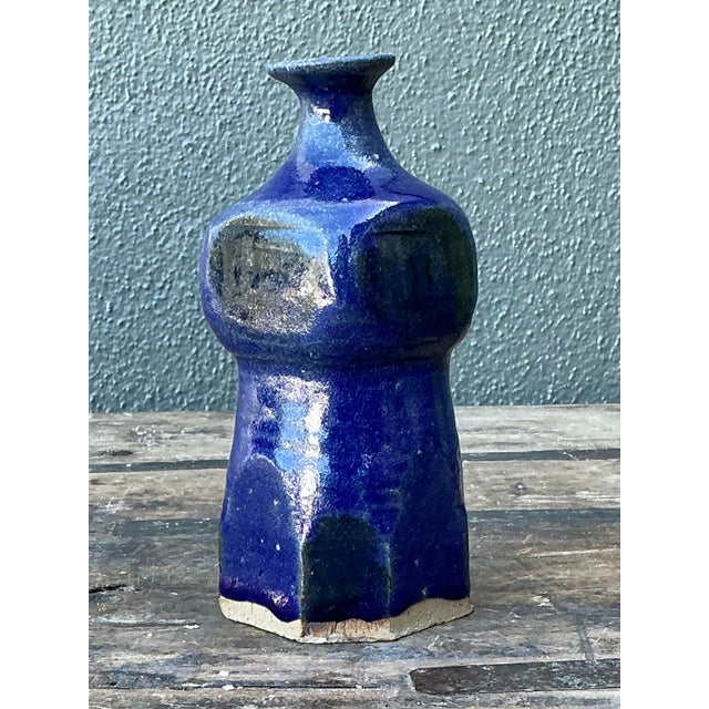 Vintage Original Studio Pottery Vase For Sale - Image 4 of 12