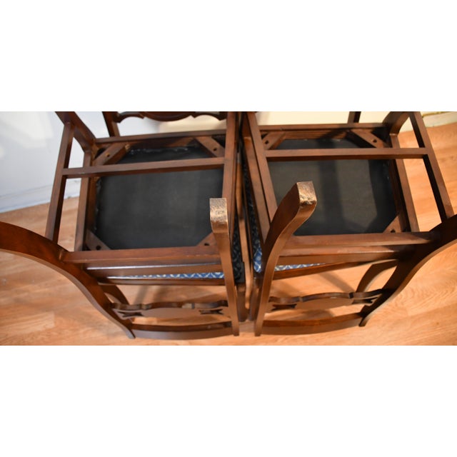 1950 English Regency Style Mahogany Set of Six Dining-Room Chairs 2 Arm & 4 Side For Sale - Image 14 of 14