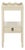 Darlyn Scalloped 1 Drawer Accent Table in Sand For Sale
