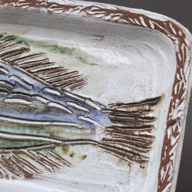 Vintage French Ceramic Tray by Albert Thiry, 1970s For Sale - Image 13 of 14