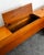 Mid Century Danish Modern Headboard Bed Frame Scova Teak Nighstands Queen Mint For Sale - Image 11 of 12