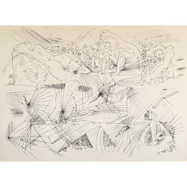 André Masson, French Abstract Surrealist Lithograph Andre Masson Mourlot Paris Limited Edition, 1961 For Sale