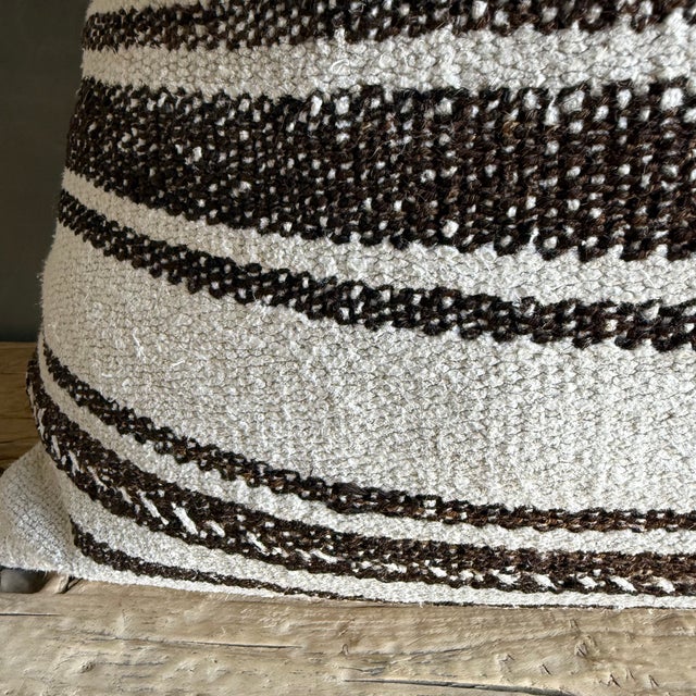 Not Yet Made - Made To Order Vintage Rug Pillow Cover With Stripes For Sale - Image 5 of 7